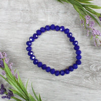 Blue stretchy bracelet
